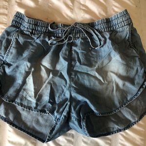 h&m tie-up shorts